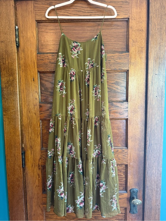 Madewell Dresses & Skirts - MADEWELL Cami Tiered Midi Dress Smocked Back Spaghetti Straps Flowy Loose US 10